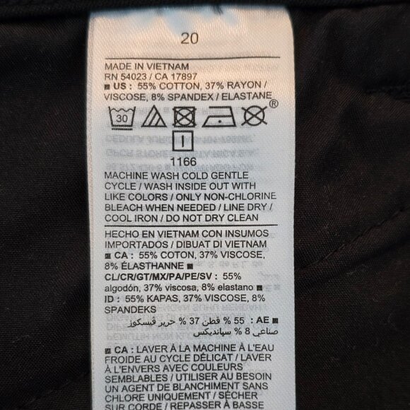 NWT - High-Rise Pixie Full Length Split Hem, Size: 20 - Picture 16 of 16